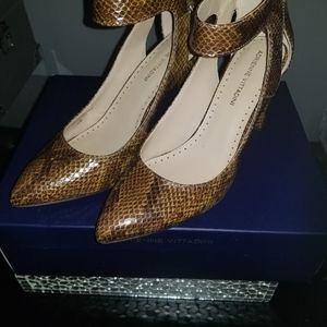 Adrienne VittadiniNieves Snake Print Pump